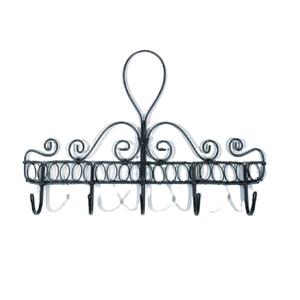 Crochets de jardin en fer forgé de style vintage, écologiques, revêtus de poudre noire, à montage mural simple, taille personnalisée, vente chaude - Product Image 2