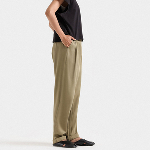 Pantalon de survêtement streetwear personnalisé 2026, écologique, coupe large, taille haute, doublé polaire épais et coupe-vent, chaud pour l'hiver - Product Image 3