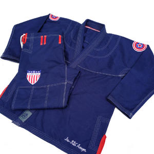 Haute Qualité Personnalisé Brodé Jiu Jitsu Gi Bleu Perle Armure Coton Tissu Meilleurs Prix D'usine pour L'art Martial Porter - Product Image 6