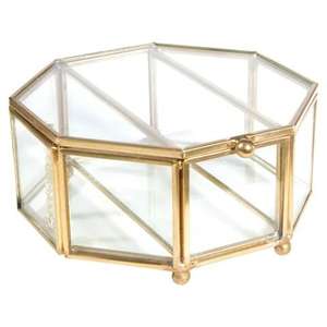 Conjunto moderno de dos cajas de joyero de madera metálica dorada con joyero tradicional de trabajo de latón para caja de accesorios de joyero - Product Image 6