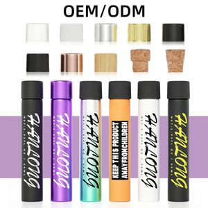 90mm 116mm 120mm מותאם אישית ילד הוכחת אריזה מובטח בפני ילדים מראש בקבוקון ילד עמיד מראש זכוכית להפשיל צינורות עם בורג כובע - Product Image 4