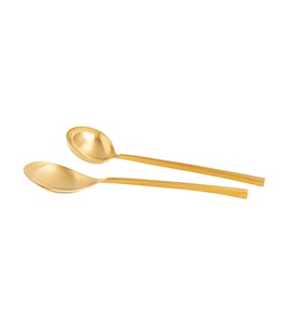 High Quality Metal <b>Gold</b> Handmade <b>Serving</b> Set Designing Handle <b>Spoon</b> In Lowest Price - Product Image 5