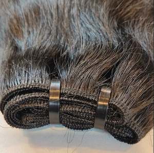 Extensiones de Cabello Indio Remy de Puntas Gruesas, Doble Trama, Sin Procesamiento Químico, Brillo Natural, Calidad Premium - Product Image 4