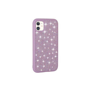 Coque de téléphone Netzy de luxe avec strass et diamants, design lilas, protection pour iPhone 11 et XR, coques arrière pour téléphone portable - Product Image 1