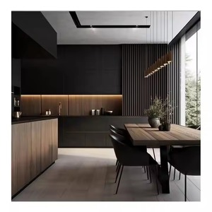 Kitchen Island es un diseño de estilo minimalista moderno, gabinetes de cocina listos para ensamblar, gabinetes de cocina, juegos completos - Product Image 2