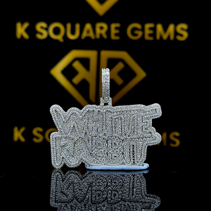 Pendentif Lettre Personnalisé en Moissanite Qualité VVS, Style Hip Hop pour Enfants et Hommes, Bijoux en Argent Sterling - Product Image 5