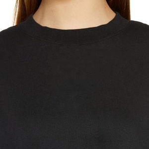 Ensemble de sweat-shirts Top court respirant à manches en cuir brillant personnalisable avec OEM pas cher pour l'hiver - Product Image 5