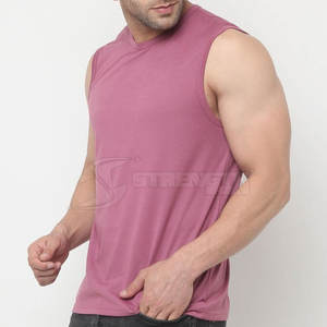 Camiseta sin mangas transpirable de secado rápido para hombre al por mayor ropa de entrenamiento informal ropa de fitness sin mangas precio bajo - Product Image 6