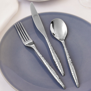 ชุดช้อนส้อมสแตนเลสมิเรอร์สีทองแบบยั่งยืนสุดหรูสำหรับงานเลี้ยงงานแต่งงานและงานเลี้ยง-รวมช้อนส้อมมีด - Product Image 1