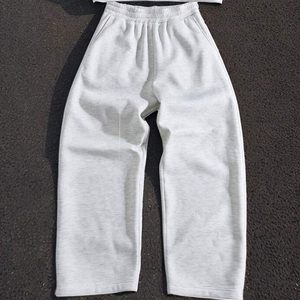 Conjunto de gimnasio deportivo personalizado de 2 piezas para hombre, pantalones de chándal con cremallera de algodón, de gran tamaño Sudadera con capucha, chándales lisos de talla grande para la temporada de primavera - Product Image 3