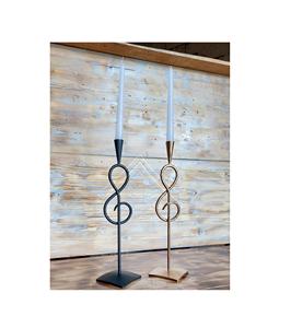 Rustic-Style Metal Iron <b>Candle</b> Holder Handcrafted Detailing for Classic Candlelit Dinners Cozy Home Decor <b>Aesthetics</b> Christmas - Product Image 5