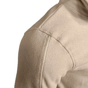 Basics tricoté anti-rides coton mélangé polaire à manches longues veste à capuche zippée pour hommes Slim Fit - Product Image 2