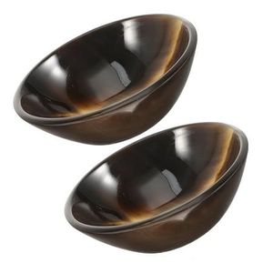 CUENCO DE CUERNO DE BUFALO NATURAL DE CALIDAD ÚNICA Disponible en todos los tamaños Cuerno indio Artesanía Cuenco de cuerno decorativo para el hogar y - Product Image 4