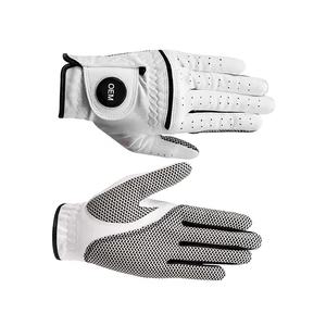 Best Supplier Anti Slip Pure Sheepskin Leather Golf <b>Gloves</b> Unique Design Breathable Cabretta Custom Logo Sports Usage <b>For</b> Hands - Product Image 3