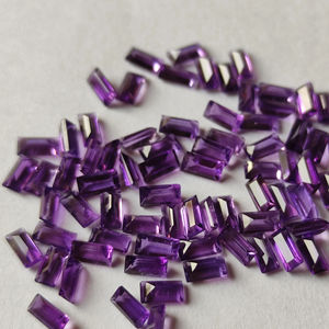 พลอยอเมทิสต์ธรรมชาติทรงเรียวขนาด1.5x3มม. หลวมพลอยอเมทิสต์แอฟริกัน - Product Image 1