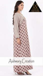 Vestido Midi de Algodón Orgánico 100% Diseñado a Medida, Elegante Túnica Maillard con Capas y Volantes, Cómodo y Holgado, Venta al por Mayor - Product Image 3