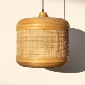 Lampes suspendues en bambou filé lampe de chambre abat-jour suspendu lampe de plafond suspendu abat-jour à bas prix - Product Image 1