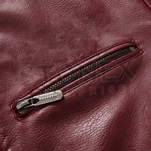Wholesale Genuine Leather <b>Jacket</b> Men's Fashion Motorcycle Biker <b>Jacket</b> Premium Quality OEM Manufacturing Service - Product Image 5