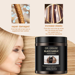 <span class=keywords><strong>Masque</strong></span> capillaire hydratant sans sulfate à l'ail noir, lissant et adoucissant, marque privée - Product Image 5