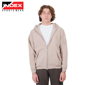 Venta caliente logotipo personalizado cremallera sólido invierno Sudadera con capucha de alta calidad para hombre deportes pulóver sudaderas con capucha - Product Image 1