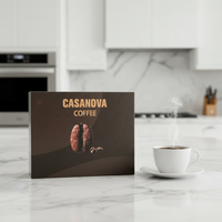Boîtes de présentation de luxe pour sachets de boissons au café en gros, sachets de café véritable CASANOVA, boîte de café aux herbes et au chocolat