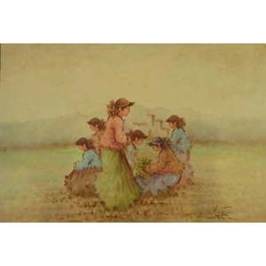 Peinture sur toile, peinture à l'huile française MAbctilli, prête à accrocher, pour décoration murale de la maison, 50x70, Abcp-206 - Product Image 1