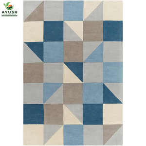 Tapis tissé bohème en laine, tapis moelleux et tufté à la main pour la chambre à coucher et le salon - Product Image 2