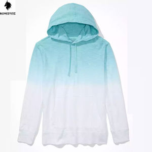 Custom Men's Vintage Washed Fleece French Terry Heavyweight Zipper <b>Jacket</b> Double Zip up Hood Crystal <b>Rhinestones</b> Solid Pattern - Product Image 1