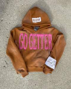 Nueva Llegada, Sudadera con Capucha de Felpa 100% Algodón, Hombros Caídos, Secado Rápido, Antiarrugas, Ropa Urbana con Logotipo Digital Personalizado - Product Image 4