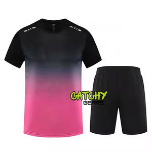 Venta al por mayor personalizable bádminton equipo deportivo camisetas diseño impreso uniforme Jersey para hombres fábrica-personalizado bádminton nacional - Product Image 1