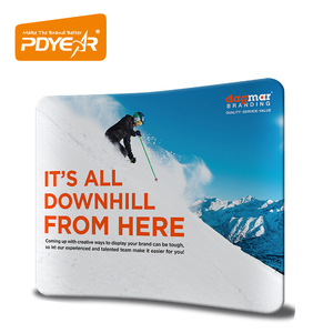 Tùy chỉnh thiết kế đường cong căng thẳng vải hiển thị Backdrop triển lãm thương mại biểu ngữ đứng cá nhân - Product Image 3