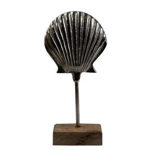 Sculpture en métal en forme de plume avec base en fer, finition argentée, décoration pop art faite à la main pour la maison et l'hôtel, cadeaux pour le salon - Product Image 5