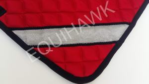 Top vente Western anglais Dressage tapis de selle à la mode cordon étincelle tissu haute densité coussin gaufré coton pour chevaux - Product Image 4