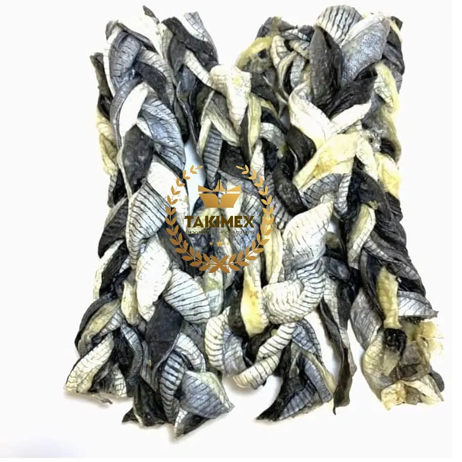 Lachs haut Flatties Cube Braid Fingers Twists Gesundes, langlebiges Hunde kauen Hohe Qualität und wettbewerbs fähiger Preis Britischer Markt