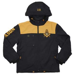 Veste en polaire Mason personnalisable unisexe, mélange de polyester, logo brodé sur le devant, le dos et les manches, imperméable, coupe-vent, respirante - Product Image 1