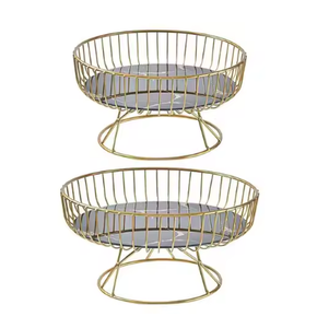 Panier de rangement de fruits en fil métallique multifonction écologique fait à la main de qualité supérieure finition attrayante décor de salon chaud - Product Image 1