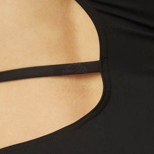 Traje de Baño Monokini de Una Pieza para Mujer, Corte Alto, Logotipo Frontal, Ligero, de Spandex/Poliéster, Ajuste Cómodo para Piscina y Océano - Product Image 3