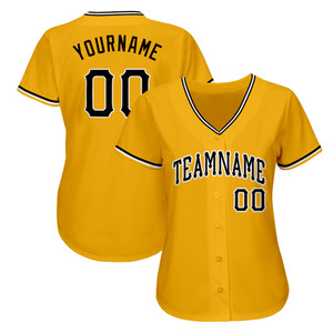 เสื้อเบสบอลคุณภาพดีเยี่ยม ระบายอากาศได้ดี ติดกระดุม - ชุดทีมที่ปรับแต่งได้สำหรับเบสบอลและซอฟต์บอล (โพลีเอสเตอร์ 100%) - Product Image 5