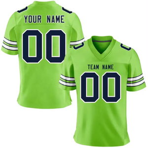 Ropa de fútbol americano de poliéster de alta calidad para hombre y mujer, pantalones de Jersey de secado rápido transpirables, estampado por sublimación, uniforme de talla grande - Product Image 6