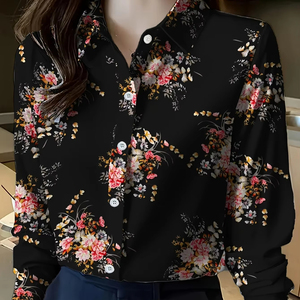 100% Organic Cotton Wholesale Shirt New Stylish Long Sleeves Breathable Women's Shirts Custom Casual High Quality Shirts - Product Image 2