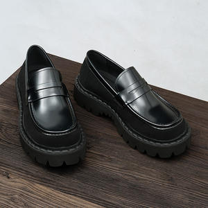 รองเท้าหนังแบบมีแถบยางยืดและส้นรองเท้าทนทานต่อการสึกหรอสำหรับผู้ชาย รองเท้าแบบทางการ - Product Image 2