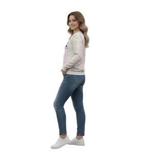 Sudadera Corta Holgada con Cuello Redondo para Mujer 2025, Sudadera de Manga Larga con Estilo, Sudadera Corta con Capucha, Logotipo Personalizado en la Parte Delantera, Servicios OEM - Product Image 1