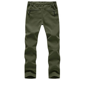 กางเกงผ้าซอฟท์เชลล์สำหรับผู้หญิงกางเกงลำลองผ้านุ่มสีพื้นสำหรับ2025 - Product Image 3