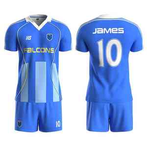 Uniforme de fútbol de diseño personalizado transpirable secado rápido poliéster equipo de fútbol desgaste para hombres niños camiseta de fútbol - Product Image 2