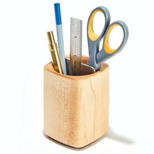 Porte-stylo en bois simple, design moderne, réglable, organisateur de bureau décoratif pour le bureau, l'école et la maison, retour à l'école, SANIYA HANDICRAFT - Product Image 1