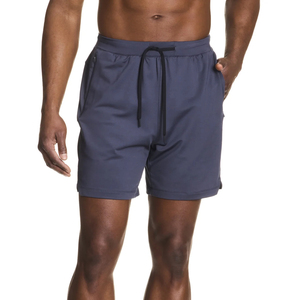 Nuevo diseño de secado rápido correr transpirable 2 en 1 doble entrenamiento Jogger pantalones cortos Activewear Casual Fitness gimnasio pantalones cortos para hombres - Product Image 1