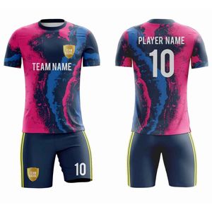 Maillot de football unisexe de haute qualité, uniformes et tenues de football, impression numérique, respirant, léger, manches courtes, vêtements de football - Product Image 1