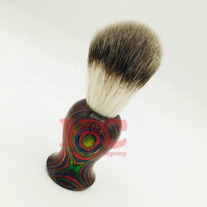 Brocha de Afeitar de Pelo Sintético para Hombre, Mango de Madera, Envío Inmediato, Oferta de Logotipo Personalizado, Brocha de Afeitar Húmeda Sostenible para Salón - Product Image 5