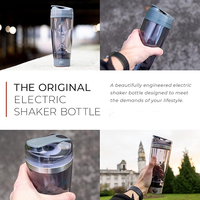 Bouteille puissante rechargeable Shaker pour shakes protéinés lisses, comprend le stockage de suppléments, sans BPA, tasse de 600 ml