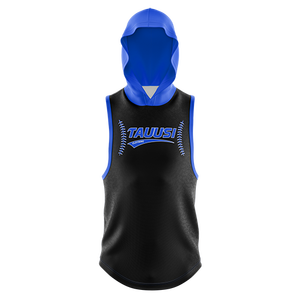 Débardeur de course en polaire brodé pour homme, sweat à capuche sans manches, séchage rapide, respirant, veste de sport d'hiver, vêtements de sport de gym - Product Image 1